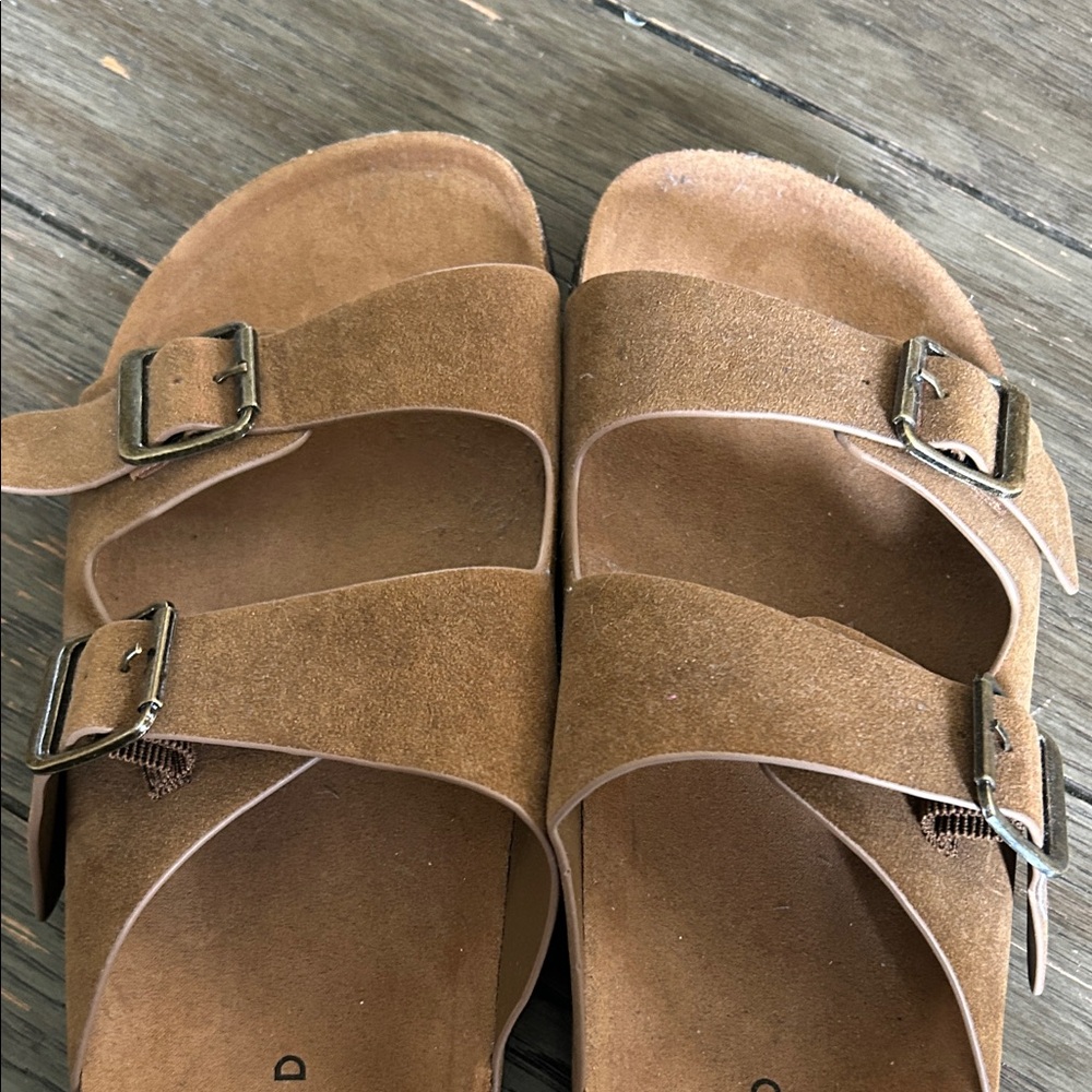 Torrid Tan Buckle Strap Sandals Size 10WW - Picture 3 of 12